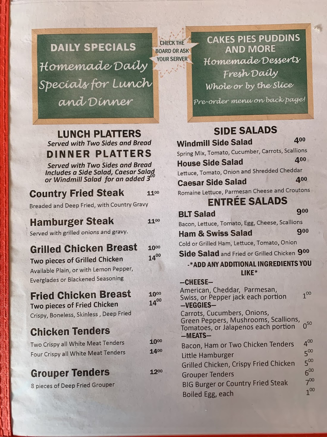 Crums Windmill Cafe